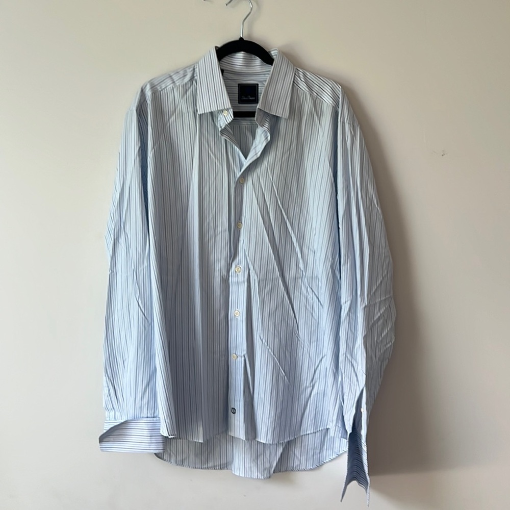 David Donahue Men’s Dress Shirt - Size 17 36/37